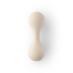 Mushie Silicone Baby Rattle - Ivory