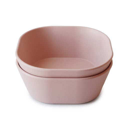 Mushie Bowl Square (2 Pack) - Blush