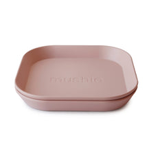 Mushie Plate Square (2 Pack) - Blush