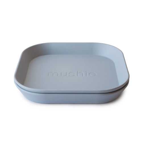 Mushie Plate Square (2 Pack) - Cloud