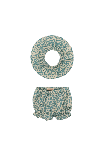 GOMMU Green Flowers - Short & Collar