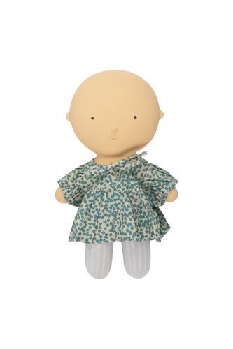 GOMMU Green Flowers - Dress & Tights