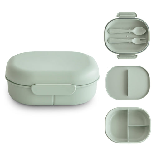 Mushie Lunchbox Set - Sage