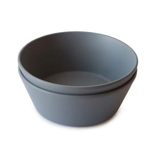 Mushie Bowl Round (2 Pack) - Smoke