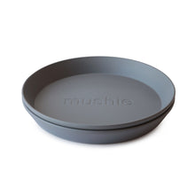 Mushie Plate Round (2 Pack) - Smoke