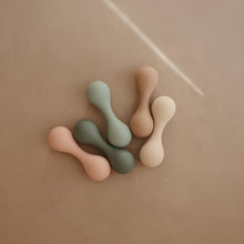 Mushie Silicone Baby Rattle - Blush