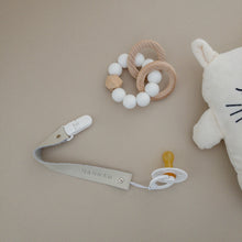 Personalised Leather Paci Clip